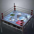 Kids Bed With Wooden Frame Metal Rails And Red Comfortable Mattress For Home Use