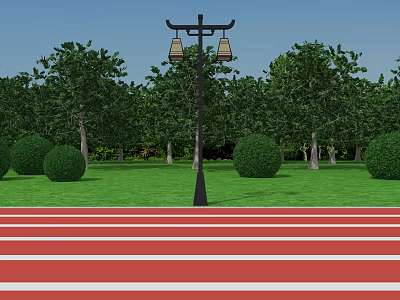 Street lamp outdoor lamp classical lamp 3d model