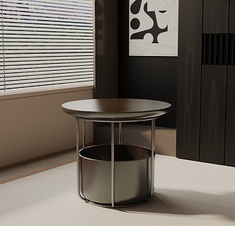 Modern Bedside Cabinet 3d model