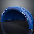Blue Inflatable Tent With Logo Space For Outdoor Events And Advertising