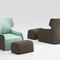 Modern single sofa 3d model