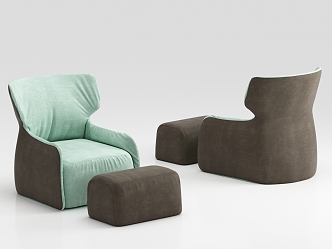 Modern single sofa 3d model