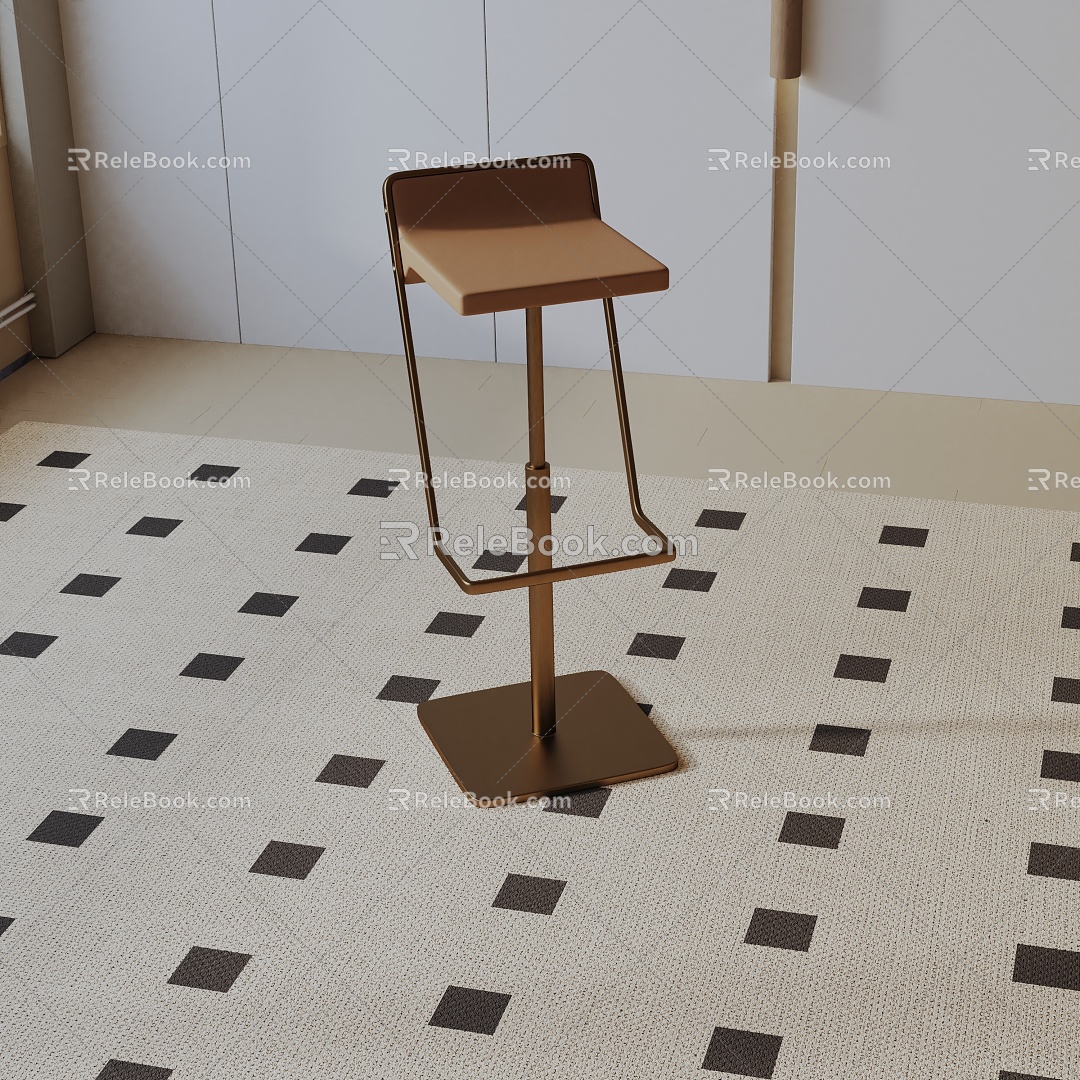 Modern Bar Chair 3d model