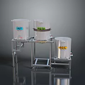 Stainless Steel Kettle And Boiler Containers With Metal Stand For Household Use
