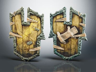 European Shield 3d model