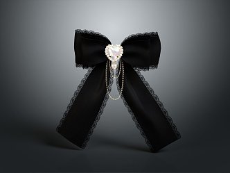 Gift Knot Bow Decoration Hair Accessories Items 3d model