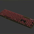 Logitech Black Keyboard Design With Standard Layout And Function Keys
