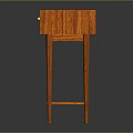 Modern Wooden Shoe Cabinet With Two Drawers And Lower Storage Shelf