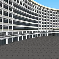 Modern Multi Story Building Exterior With Glass Windows And Urban Design