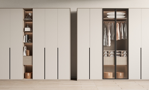 Modern Wardrobe Home Wardrobe 3d model