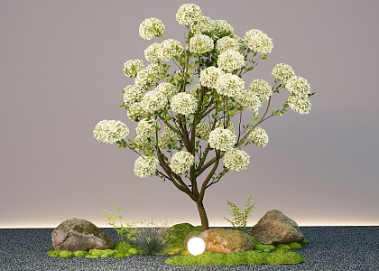 Landscape modeling tree pine tree landscape stone water portland micro terrain landscape tree 3d model