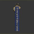 Industrial Metal Gate With Blue Frame Yellow Panel And Side Control Device