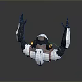 Mech Warrior Mech Soldier Machine Battlearm Mechanical Battlearm Machine Fighter Robot 3d model