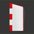Sturdy Sports Equipment Football Goal With Red And White Frame And Net