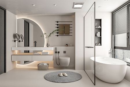 Modern Toilet Shower 3d model