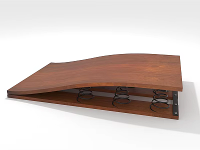 High Quality Wooden Spring Supported Sports Equipment For Training Exercise 3d model