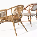 Elegant Rattan Leisure Chairs Featuring Comfortable Armrests And Classic Backrest Design For Stylish Outdoor Spaces