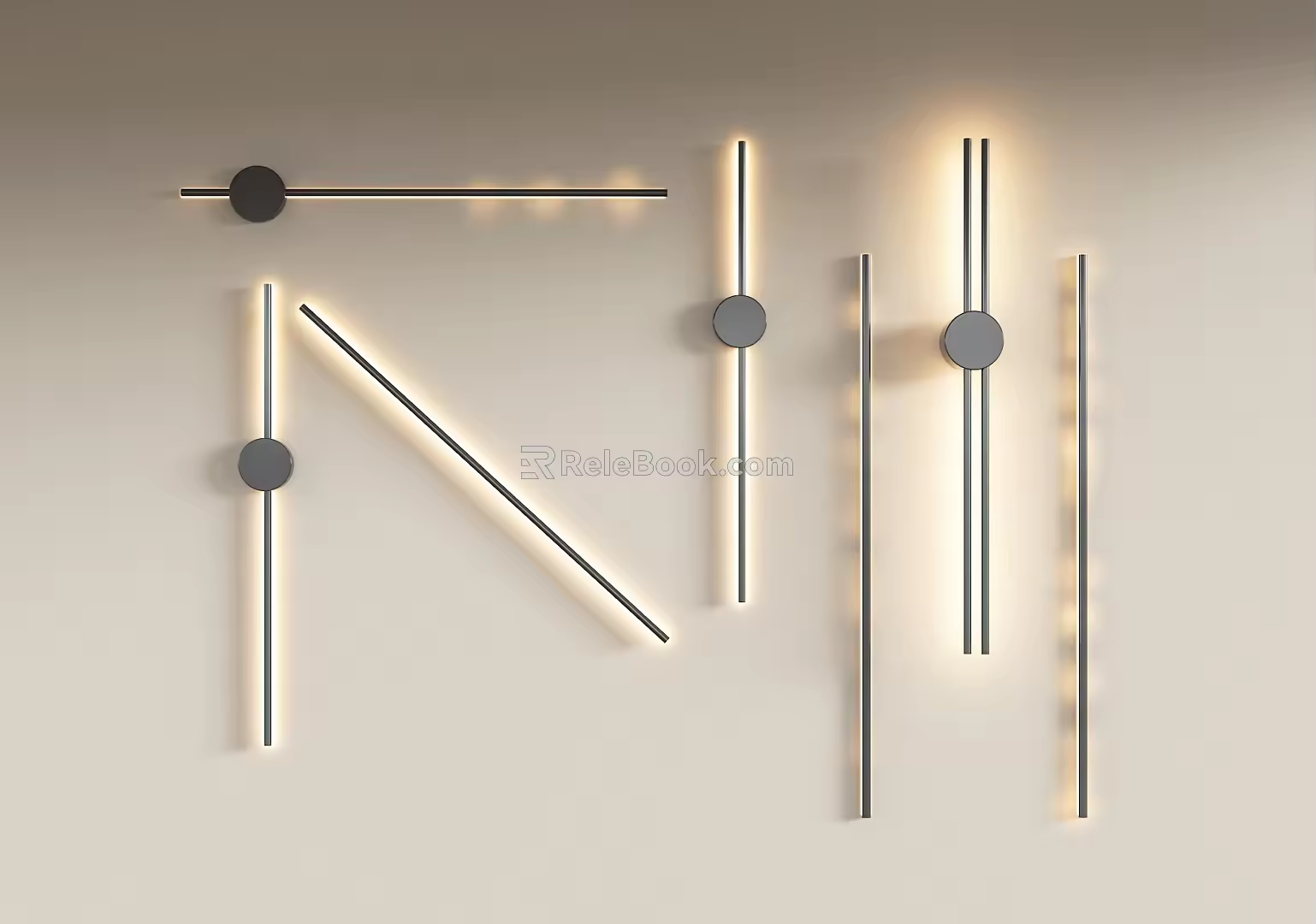 Minimalist wall lamp Internet-famous wall lamp 3d model