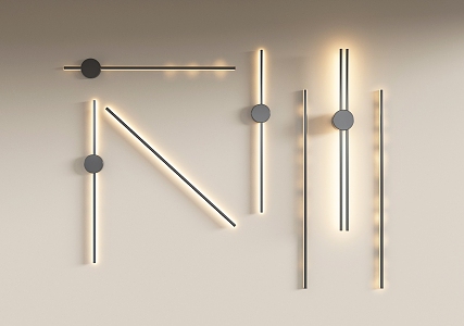 Minimalist wall lamp Internet-famous wall lamp 3d model