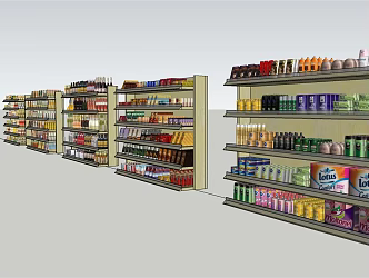 Modern Container Supermarket Container Display Rack Bookstore Cigarette Library 3d model