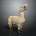 alpaca wool llama alpaca alpaca camel sheep humpless moose animal 3d model