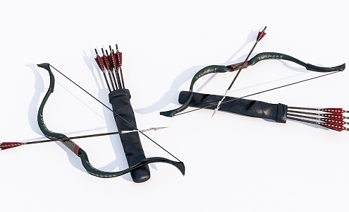 Modern Bow Old Bow and Arrow 3d model