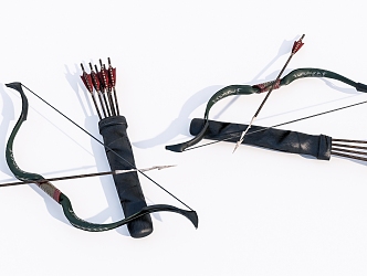 Modern Bow Old Bow and Arrow 3d model