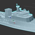 Modern Boat Cruise Boat 3d model