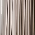 Elegant Layered Curtains In Beige And White Tones With Sheer Panels For Home Decoration