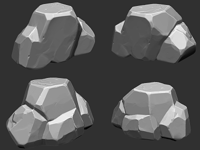 Staglized Stone 3d model