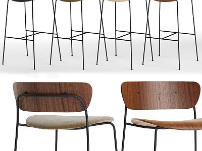 Nordic Bar Chair 3d model