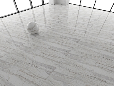 Jazz White Marble Floor Tile Large Plate Tile Bright Tile Glazed Tile Foshan Floor Tile 70 x 150 Floor Tile 3d model