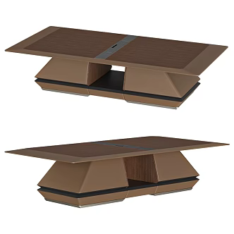 Table Modern Desk 18 3d model