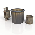 Metal Barrel Shaped Equipment With Stand And Various Sizes For Industrial Use