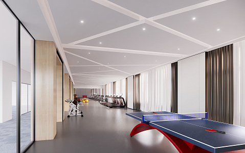 Modern Gym 3d model