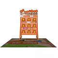 Orange Sandbag Toss Game Setup With 5 Yuan 12 Sandbags And Super Accurate Targets