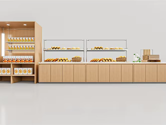 Modern Display Cabinet Bread Cabinet 3d model