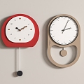 modern wall clock combination clock clock clock wall clock 3d model