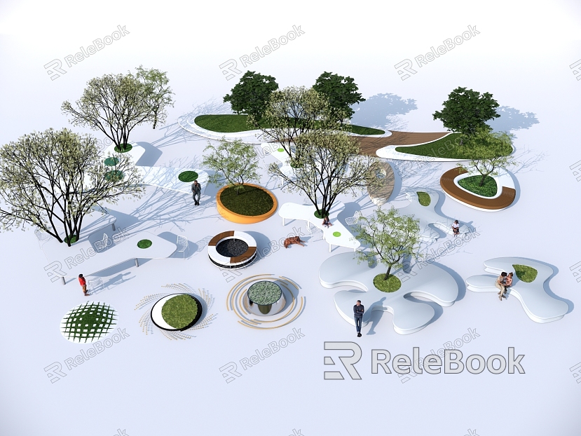 Modern Tree Pool Landscape Tree Pool model