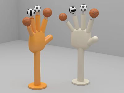 Modern Toy Ball Ornaments 3d model