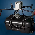 Advanced Smart Drone With Transport Case Propellers And Camera Gear 3d model