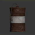 Copper Canister With BANG Label And Metal Handle Decorative Prop Design