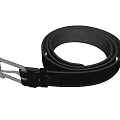 Black Leather Belt With Metal Buckle Classic Design For Daily Use And Fashionable Look