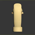 Golden Trophy Shaped Furniture Decor With Football Design And Logo Base