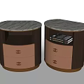 Light Luxury Bedside Table Side Table Book Locker 3d model