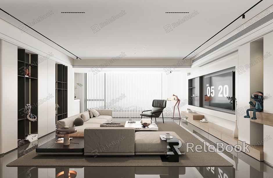 modern living room model