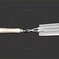Pipe pliers vise bench vise wrench tool hardware tool processing tool furniture 3d model