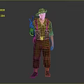 Military Soldier Standing In Green Uniform With Hat Rifle And Tactical Vest
