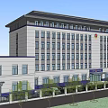 Modern Fire Station Exterior With Multi story Building And Emergency Vehicles