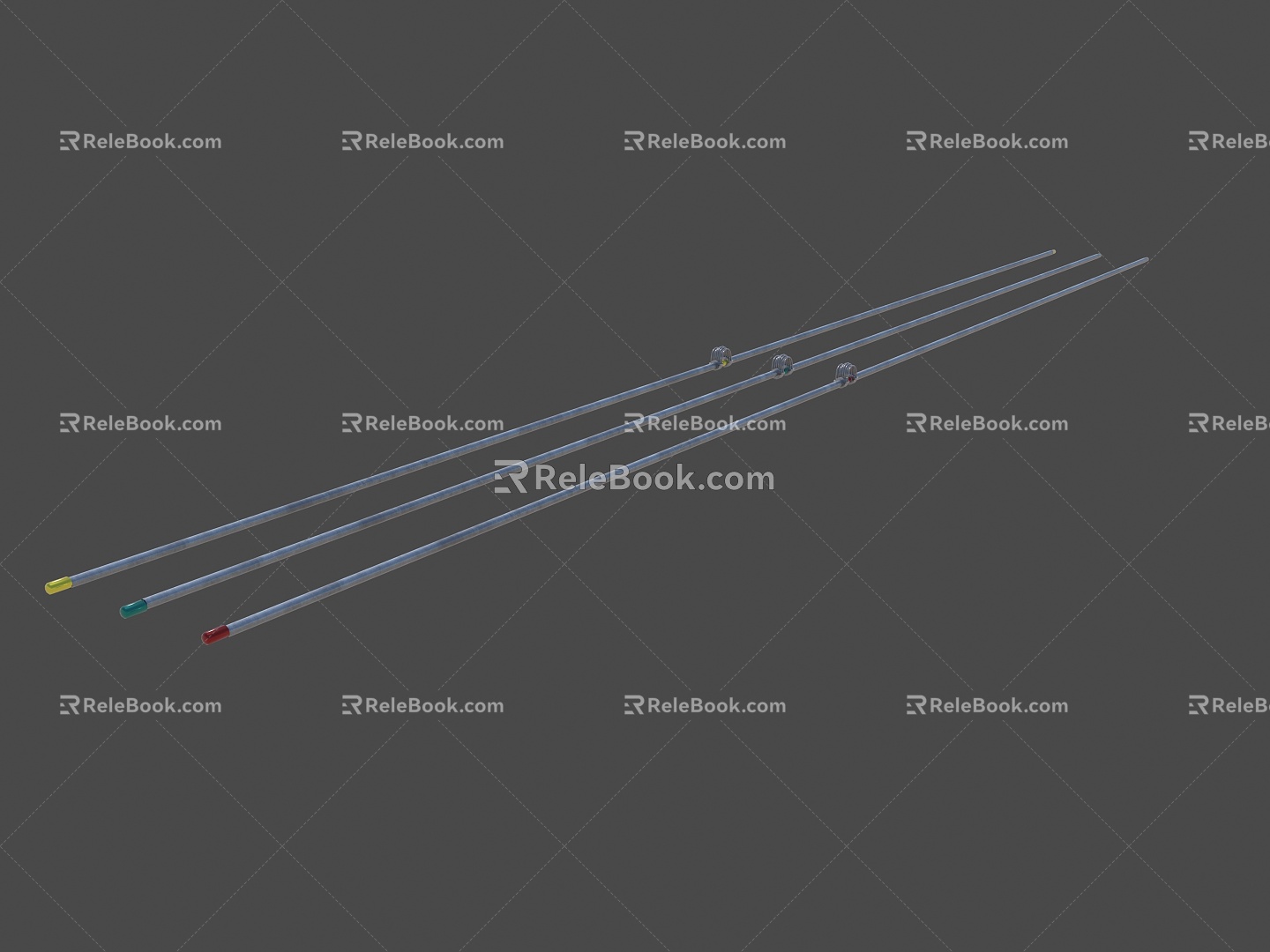 High-pressure horizontal shelf 3d model